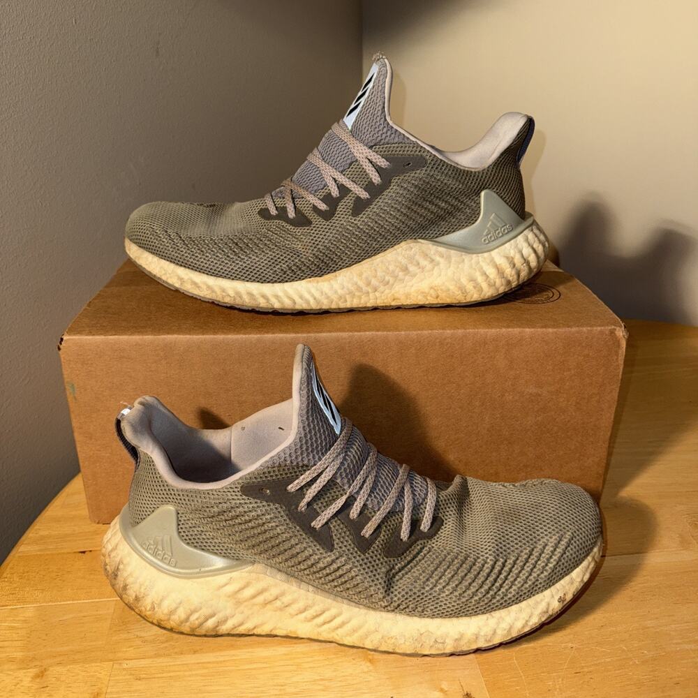 Size 14 - Adidas AlphaBoost Grey Silver